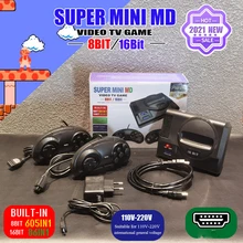 Console de jeu vidéo rétro Mini TV pour Sega mega rive, 16 bits, avec 691 jeux intégrés, deux manettes