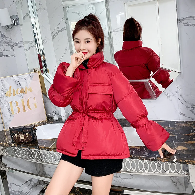 

Lady down Jacket Cotton-padded Clothes Women's Students Winter MORI Series Mid-length Short 2019 New Style Students down Coat Wi