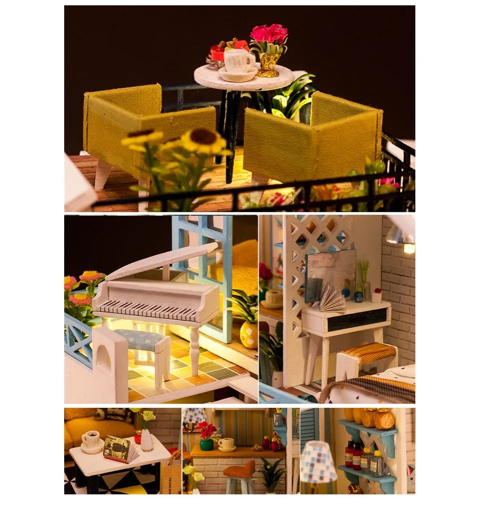 Crete Holiday DIY 3D Miniature Villa Dollhouse