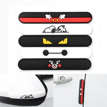 4Pcs Cartoon Car Door Protector Auto Edge Corner Guard Protective Bumper Sticker Vehicle Door Protector Accessory