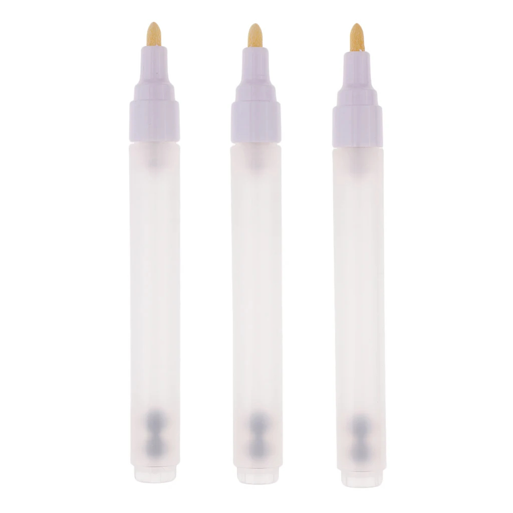 3pcs 4.5mm Plastic Medium Tips Colors Markers Pen Blank Tube Ink