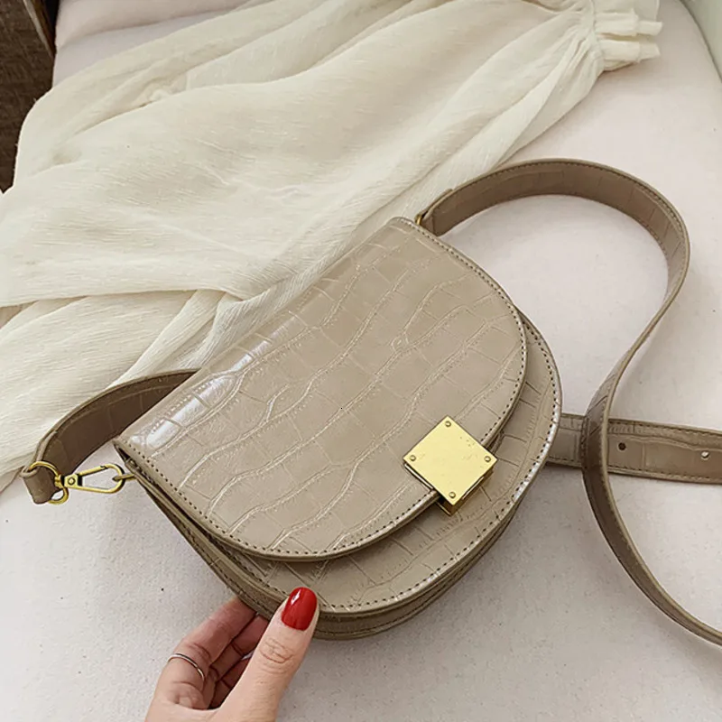 

Female Alligator Small Leather Crossbody Bag For Women 2020 Luxury Handbag Designer Sac A Main Ladie Hand Shoulder Messenger Bag