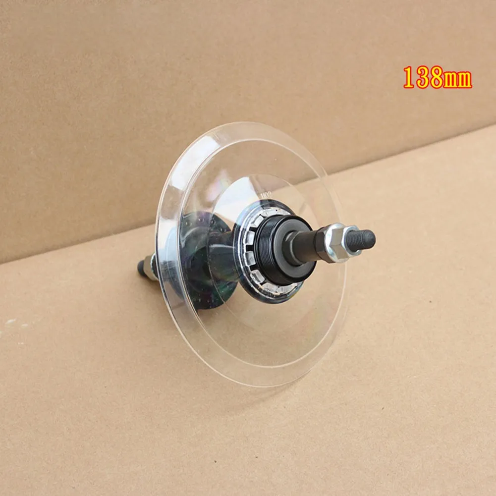 

138mm In Diameter Bike Bicycle Wheel Hub Protector Guard ABS Plastic Freewheel Cover Transparent Useful High Strength