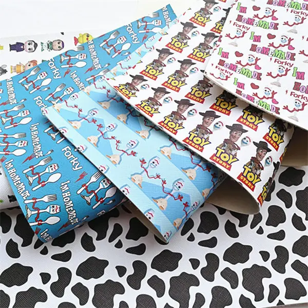 

Free shipping 10pcs/20*33cm print synthetic leather fabric vinyl BHY667