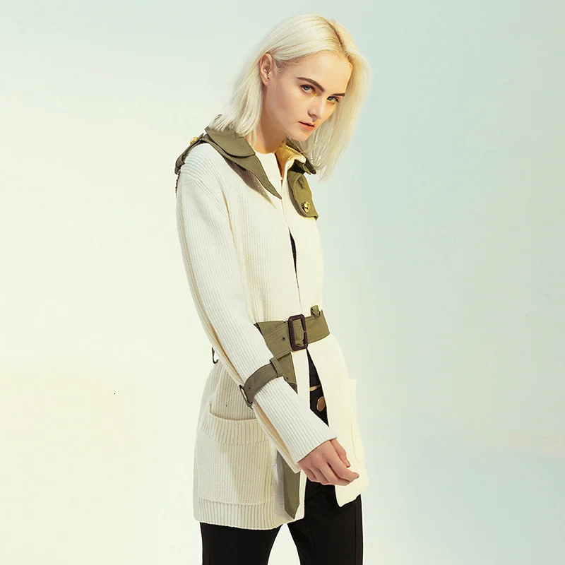 TWOTWINSTYLE Patchwork Hit Color Jacket For Female Lapel Collar Long Sleeve High Waist Sashes Knitted Jackets Womens Fashion 2020 (4).jpg_.webp