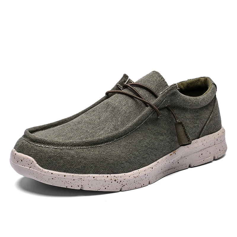 2020 New Spring Men's Casual shoes Comfortable Breathable Canvas Flat Soft Big Size 48 | Обувь