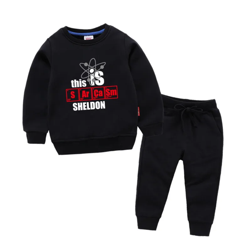 

Children's The Big Bang Theory Print Cotton Girl Kids Cotton Pullover Tops Baby Boys Autumn Clothes Boys Sweatshirts