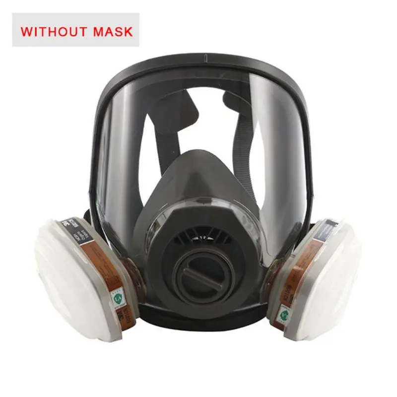 

6800 Full Facepiece Gas Mask Accessories Spray Painting Protection Large Respirator Mask Filter Box and Sponge E65A
