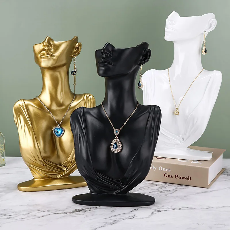 Resin Sculpture Home Decor Nordic Figure Statue Jewelry Stand Earrings Necklace Display Room Decoration Accessories Crafts | Дом и сад