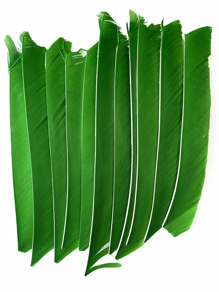 50Pcs 7-10Inch Archery Arrow Fletching Full Length No Cut Colored Turkey Feather for Arrow Vanes Hunting DIY Accessories RW 4