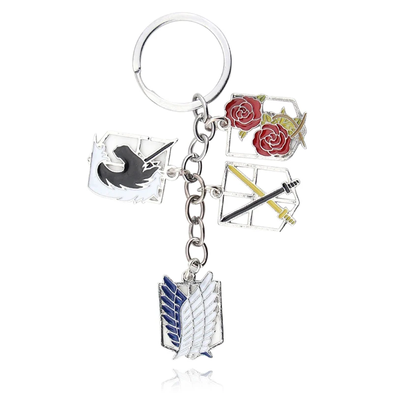 Anime Attack On Titan Drip Keychains Giant Legion Flag Cosplay Jewelry Key Ring Car Key Holder For Anime Fans Key Chains Aliexpress aliexpress