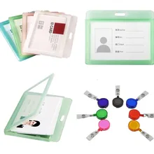 Выдвижной прозрачный держатель Бейджа эластичный зажим лыжный пропуск бейдж Катушка Чехол для карты имя бирка рабочий дентийский значок с бейджиком катушка