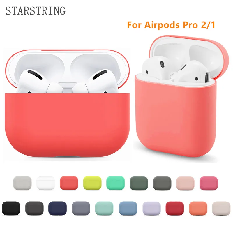 

Cover for Airpods pro 2 1 Air pods Case earphone Accessories Cute Silicone Protector Airpodspro Airpods2 Apple Airpods pro case