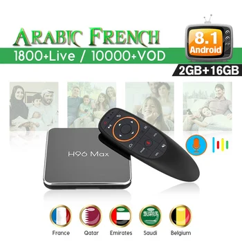 

IPTV Arabic France H96 MAX X2 Android 8.1 Voice Control QHDTV 1 Year Code IPTV Subscription Belgium Netherlands Germany