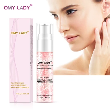 

OMY LADY Silk Collagen Face Serum Tightening Pores Repairing Anti Aging Whitening Repair Shrink Pore Lift Firm Skin Care