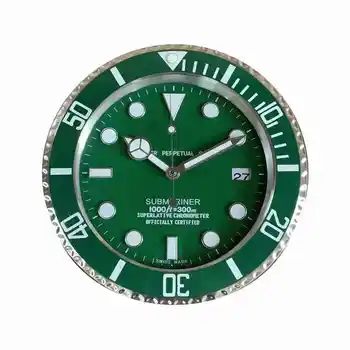 

Living room green water ghost wall clock personality creative fashion clock modern minimalist decoration mute luminous LB32802