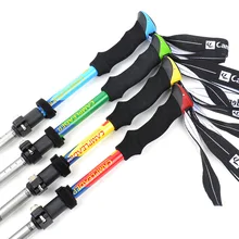 Открытый Портативный внешний замок складной скалолазание трость для прогулок костыли оборудование трость походные аксессуары полюс альпинист