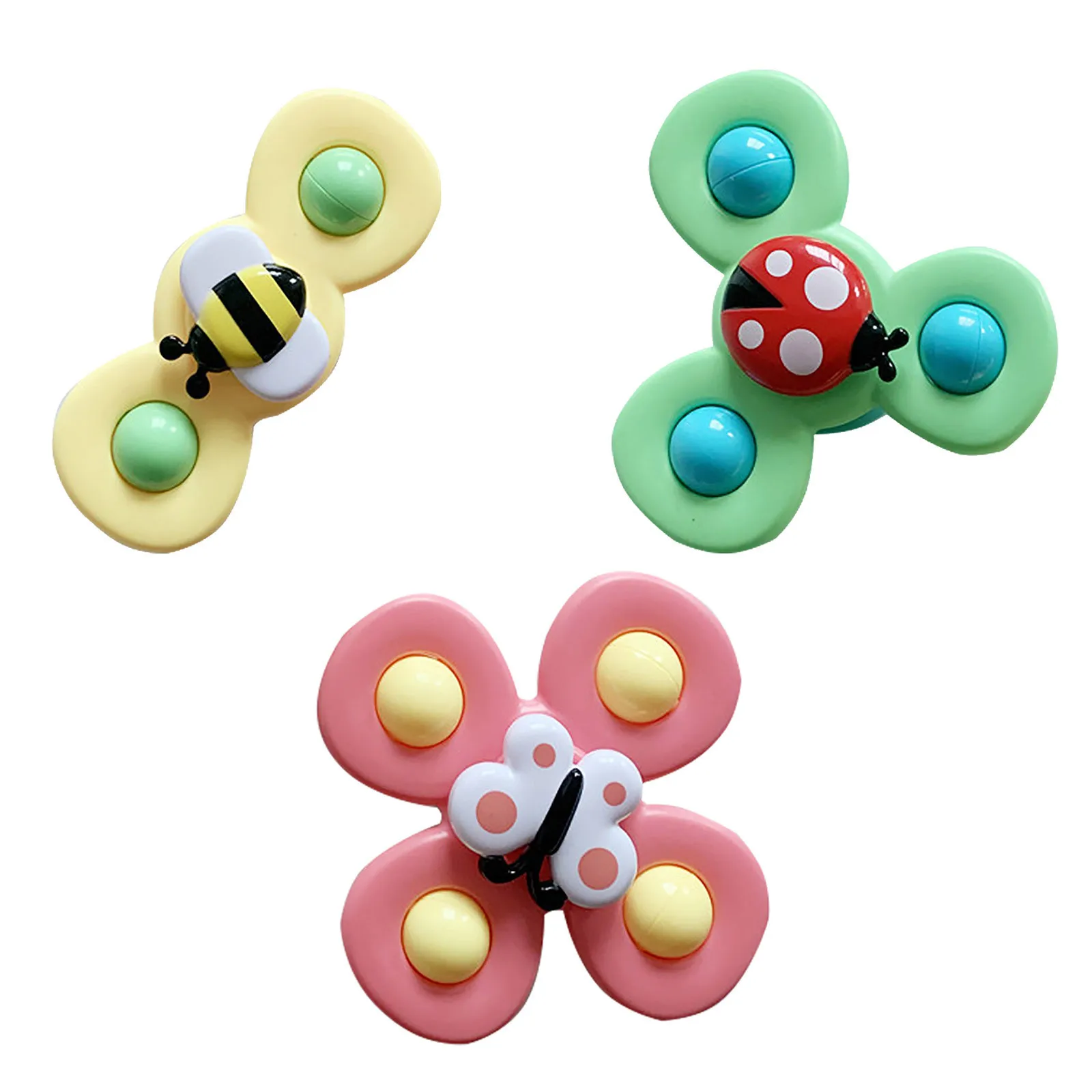 ¡De dibujos animados tonto Fidget giratorio ABS insecto Gyro infantil juguete para niños del dedo del regalos aliviar el estrés Fidget Spinner juegos Droship!