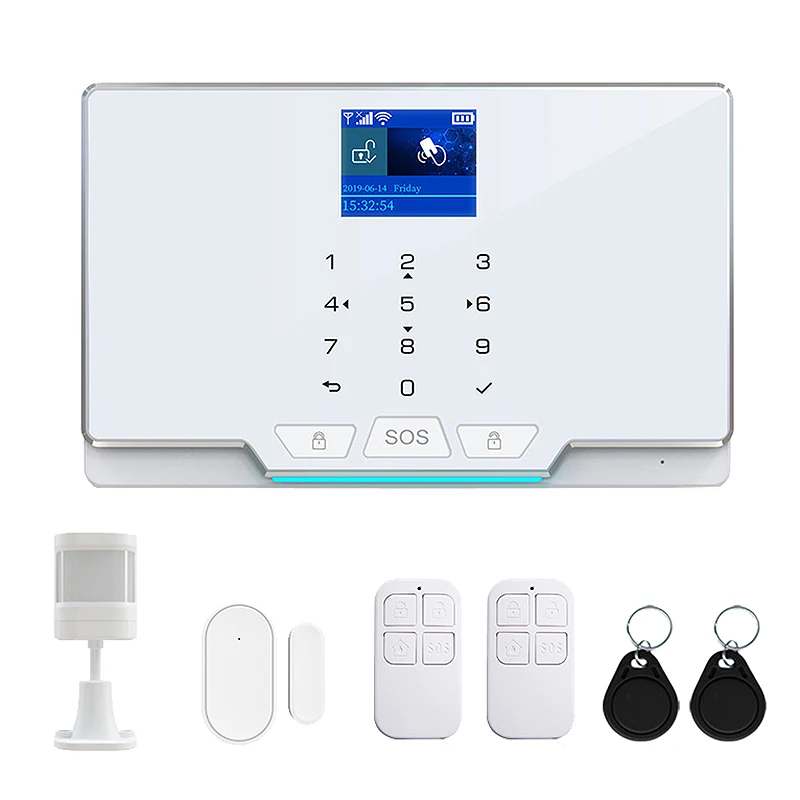 

WiFi GSM GPRS Multifunction Wireless Home Residential Fire Safety Intruder Alarm System EU Plug