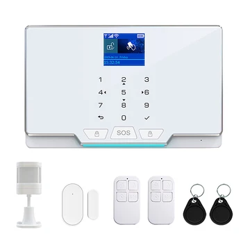 

WiFi GSM GPRS Multifunction Wireless Home Residential Fire Safety Intruder Alarm System EU Plug