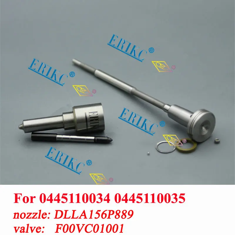 

0445110034 Diesel Fuel Injector Repair Kits DLLA156P889 0433171594 Nozzle Control Valve F00VC01001 for MB 6130700187 0445110035