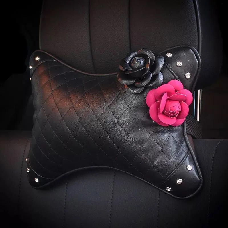 MUNIUREN-Car-Styling-Flower-Car-Seat-Accessories-Interior-Leather-Steering-Wheel-Cover-Handbrake-Gears-Shift-Headrest1