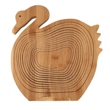 

HOT SALE Multifunction Heat Resistant Non Slip Bamboo Trivets Pot Mat Hot Pan Pads Bamboo Folding Fruit Egg Bread Basket Collaps