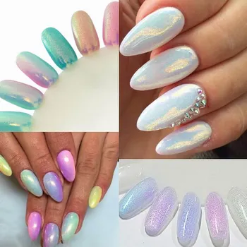 

New Fashion Mermaid Effect Glitter Nail Art Decoration Magic Glimmer Powder SCI88