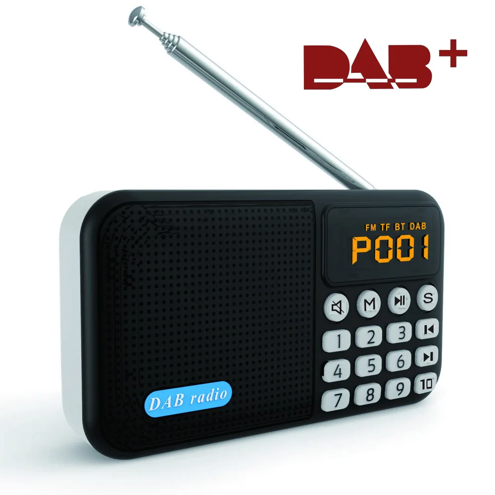 Цифровой карманный радиоприемник DAB/DAB + портативный Перезаряжаемый FM Компактный