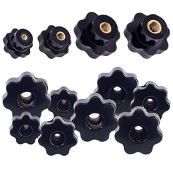 Kit d'assortiment de poignées à vis, 32 pièces, 7 étoiles, filetage femelle, écrou de serrage, M4 M6 M8 M10 