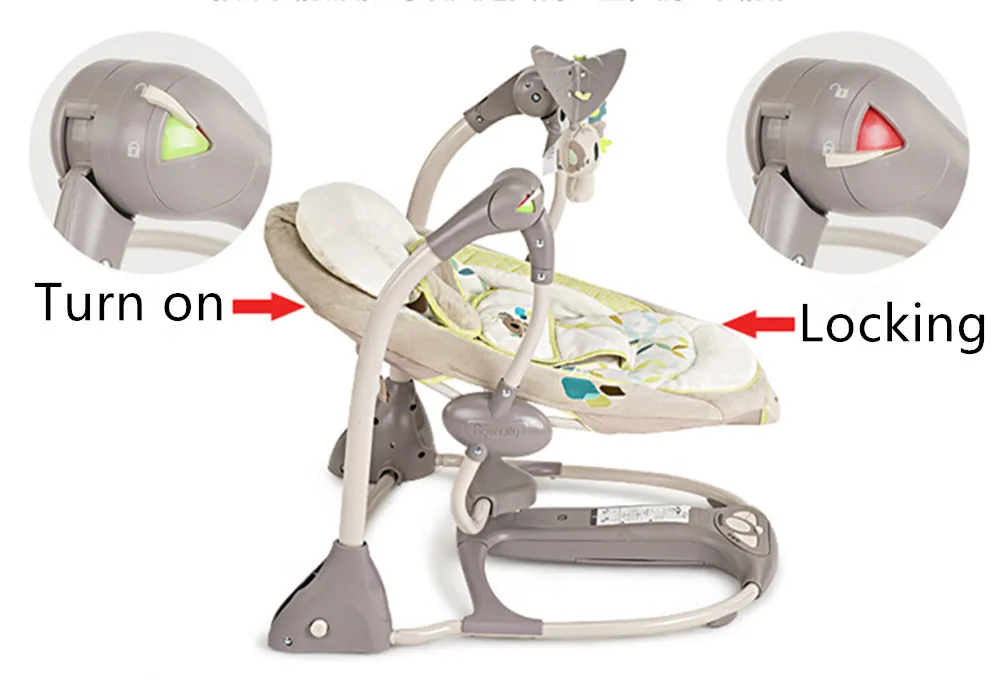 Электрическое детское кресло-качалка, подарок для новорожденных, многофункциональное музыкальное Электрическое Кресло-Качалка, детские качели для детей 0-3 лет