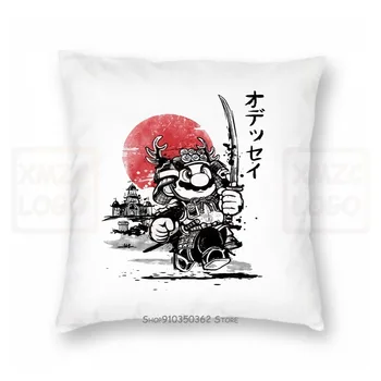 

Super Mario Samurai Mashup Custom Oldskool ArPillow case * * Front * Women Men