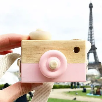 

Birthday Gifts Wooden Decoration Handcraft Children Camera Eco-friendly Kids Toy Photography Props Cute