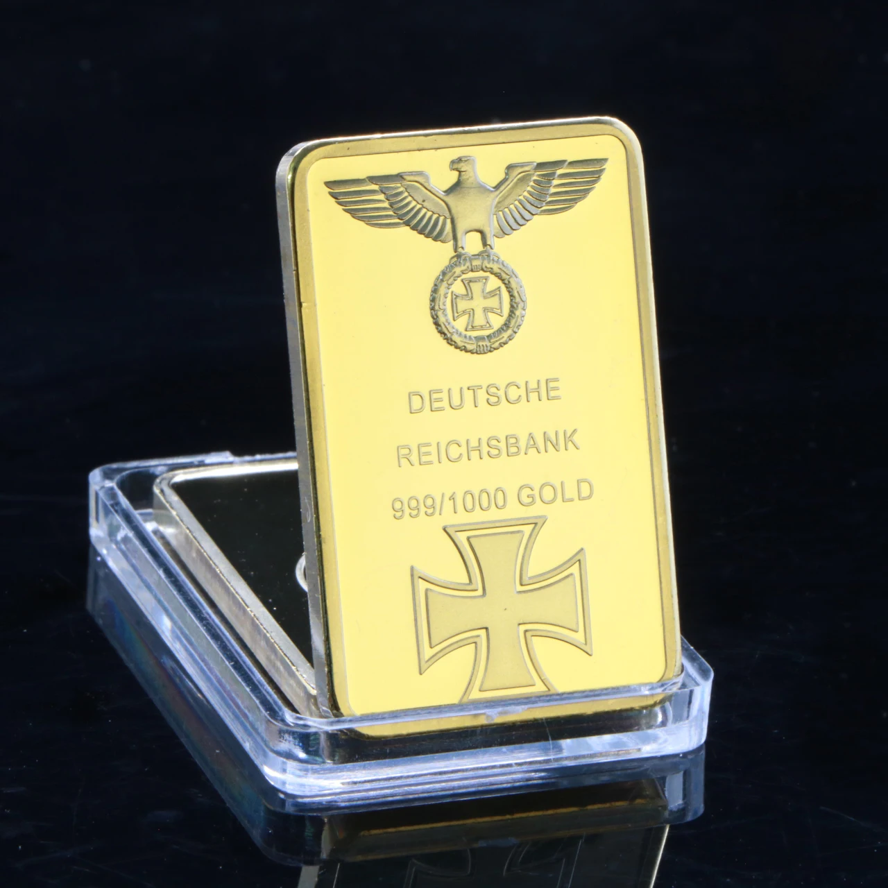 German Gold Bullion Bar Deutsche Reichsbank 1 OZ Eagle Cross Bar/Coin Collectable gold bar