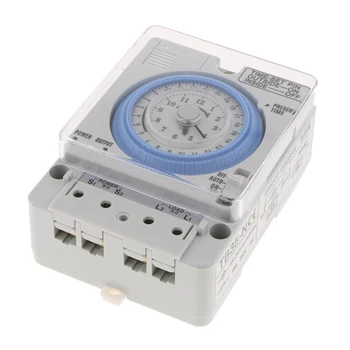 Price Din Rail Mounted 24Hrs Chronometry Timer Mechanical Switch Industrial Analogue Timer Device