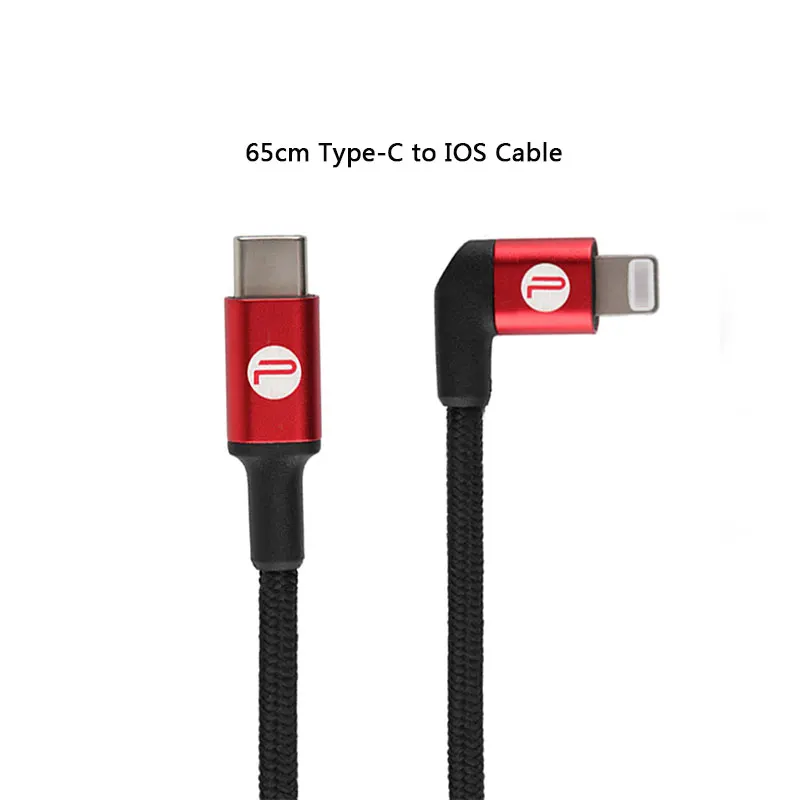 IOS Cable PGYTECH адаптер держатель для DJI OSMO карманная селфи палка штатив рюкзак клип ремешок Экшн камера Gimbal аксессуары - Цвет: IOS Cable