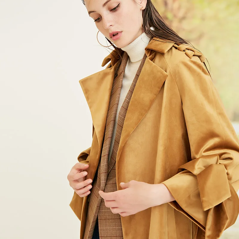 Vero Moda куртка женская зимняя женские осенние ремни сзади лобовое стекло бархат длинный плащ | 318309509