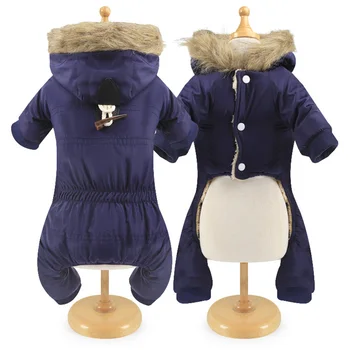

Winter Warm Waterproof Windproof Soft Pet Jacket Walking With Hood Dog Costume Outdoor Wear Resistant Dress Up Travel Thickened