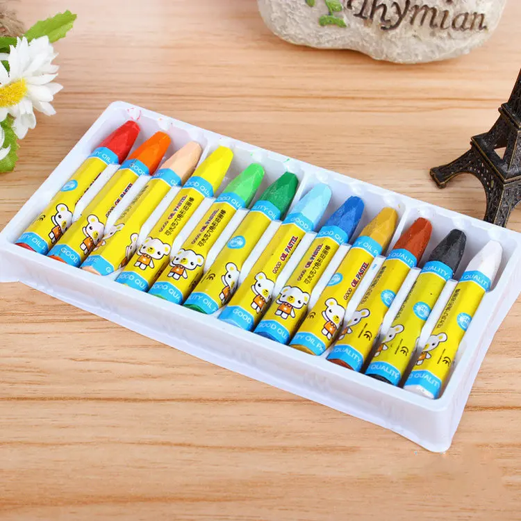 12 цветов масляной живописи начальной школы принадлежности для рисования детского сада раскраска карандаш школьные цветные инструменты для рисования