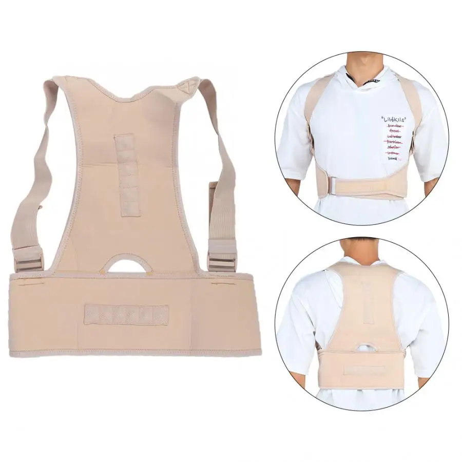 Posture Corrector Unisex Posture Correction Belt Back Spine Support Fixing Belt Hunchback Corrector Brace