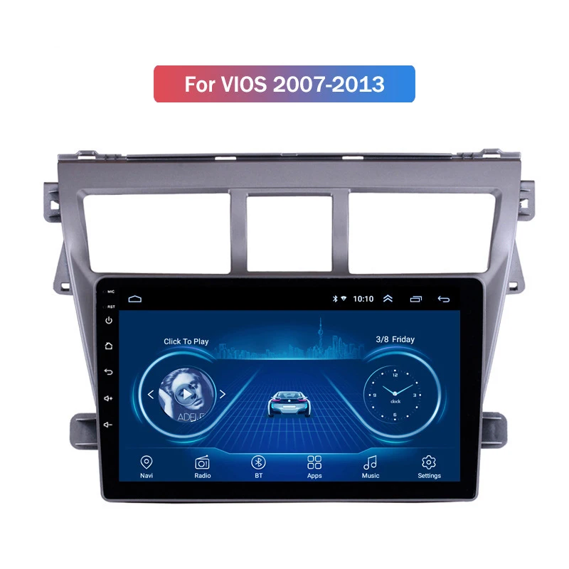 Автомобильный DVD-навигатор на плате для Toyota Vios Yaris 07-13 большой экран автомобильный