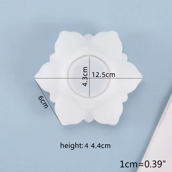 

Crystal Epoxy Resin Mold Flower Storage Box Casting Silicone Mould DIY Crafts Decorations Making Tool