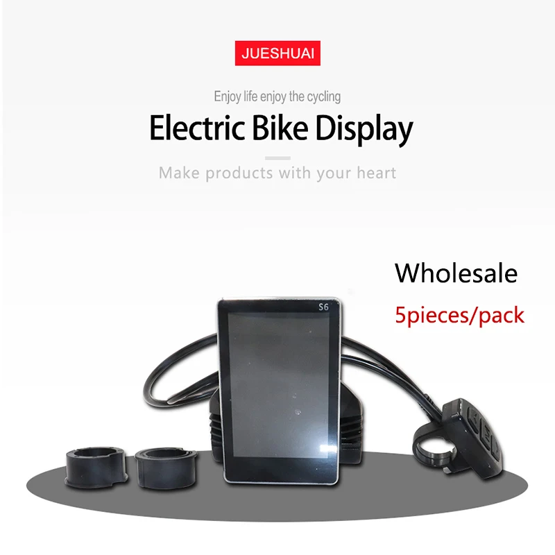 

Intelligent S6LCD Ebike Display 36V LCD Electric Bicycle Display For Electric Bike Control Speed Waterproof Panel E Bike Parts