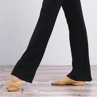 Ballet Dance Pants for Women Girls Modal Flare Long Trousers High Waist Fitness Black Gymnastics Flare Trousers Bell-bottoms - Image 5