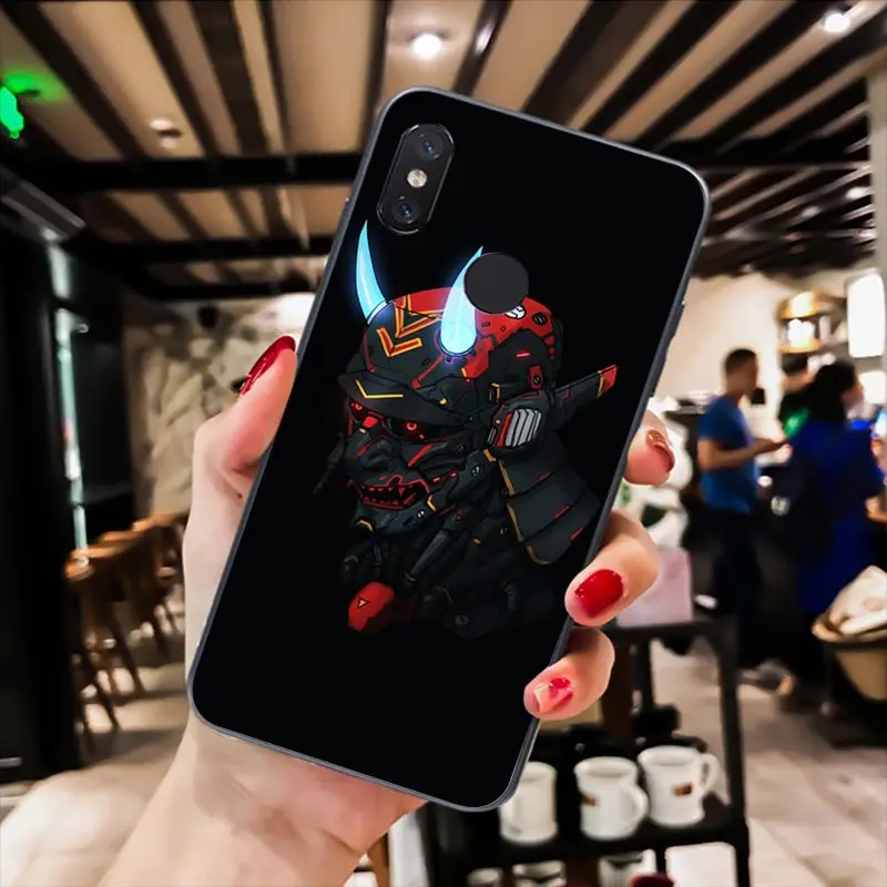 Japanese samurai oni mask
