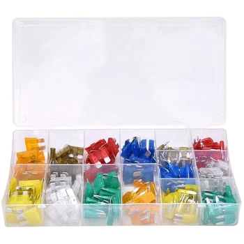 

220PCS 5A 7.5A 10A 15A 20A 25A 30A Blade Fuse Standard Blade Fuse Assortment for Car Truck Fuses Kit APM ATM