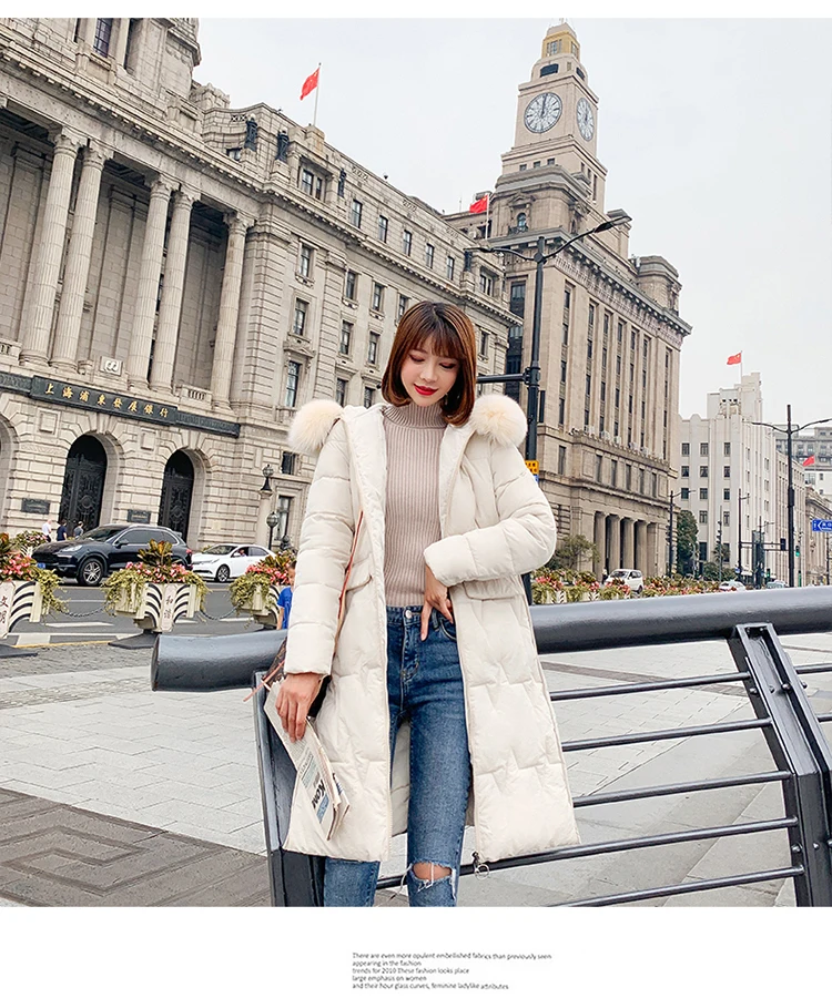 According to Nalini down Jacket Women's New Style Korean-style Mid-length Loose And Plus-sized Cotton-padded Clothes Studen
