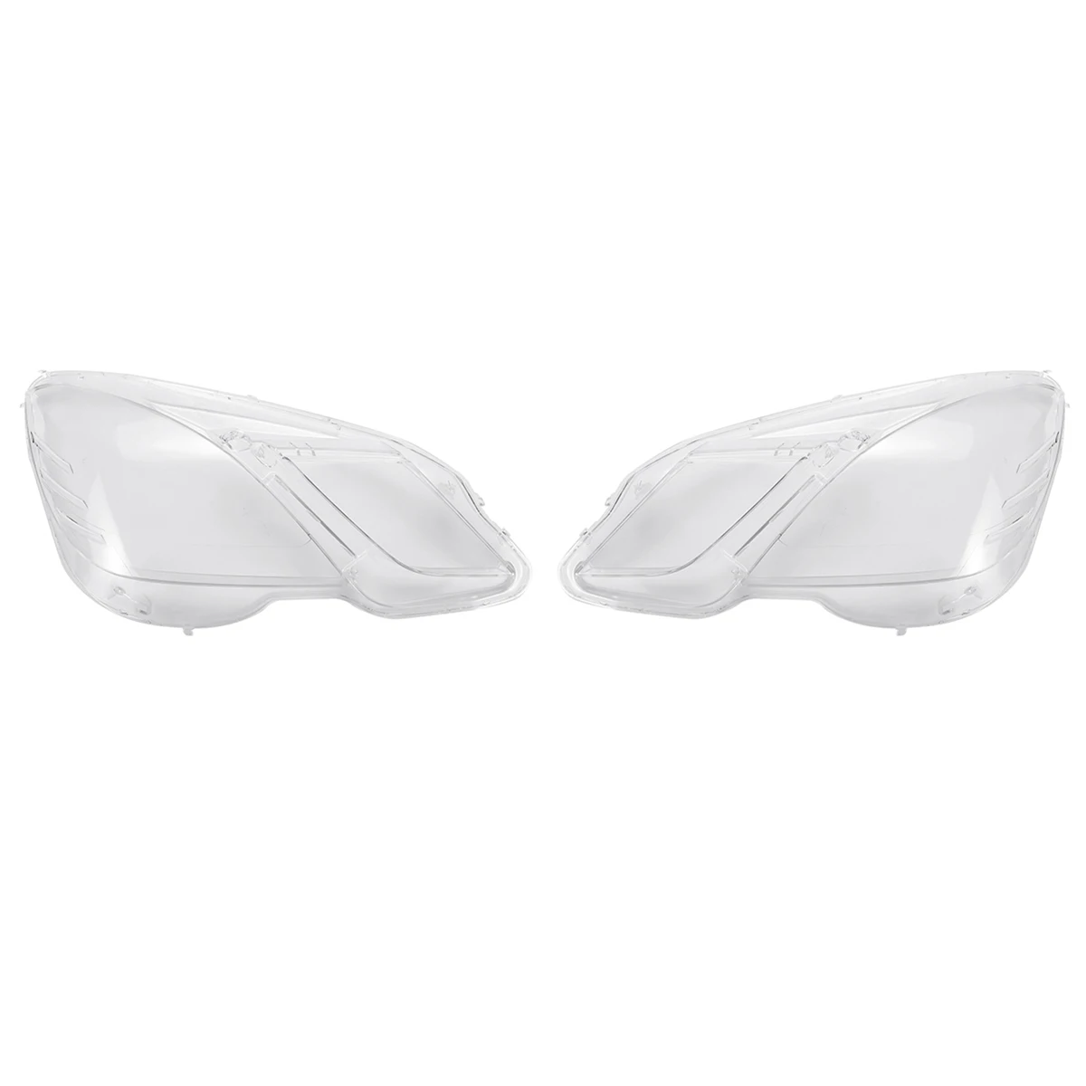 Esquerda + Direita Dianteiro do Carro Escudo para Mercedes para Benz e Classe Farol Lente Capa E260 E300 E350 2009-2020 W212 E200 5 carro lente capa escudo para mercedes para