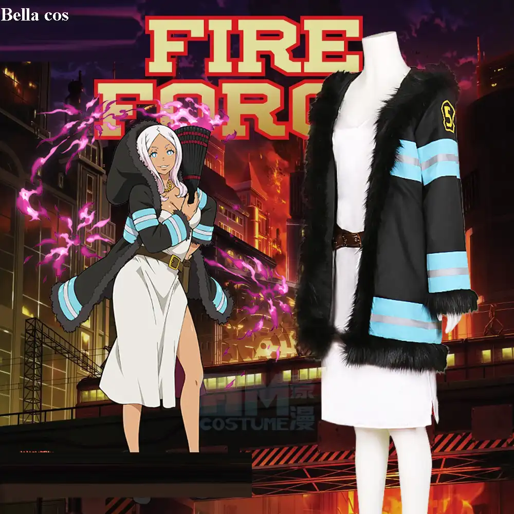 Custom Size Fire Force Princess Hibana Cosplay Costume Female Dress Uniform Halloween Costumes For Women Anime Clothes Outfits Anime Costumes Aliexpress