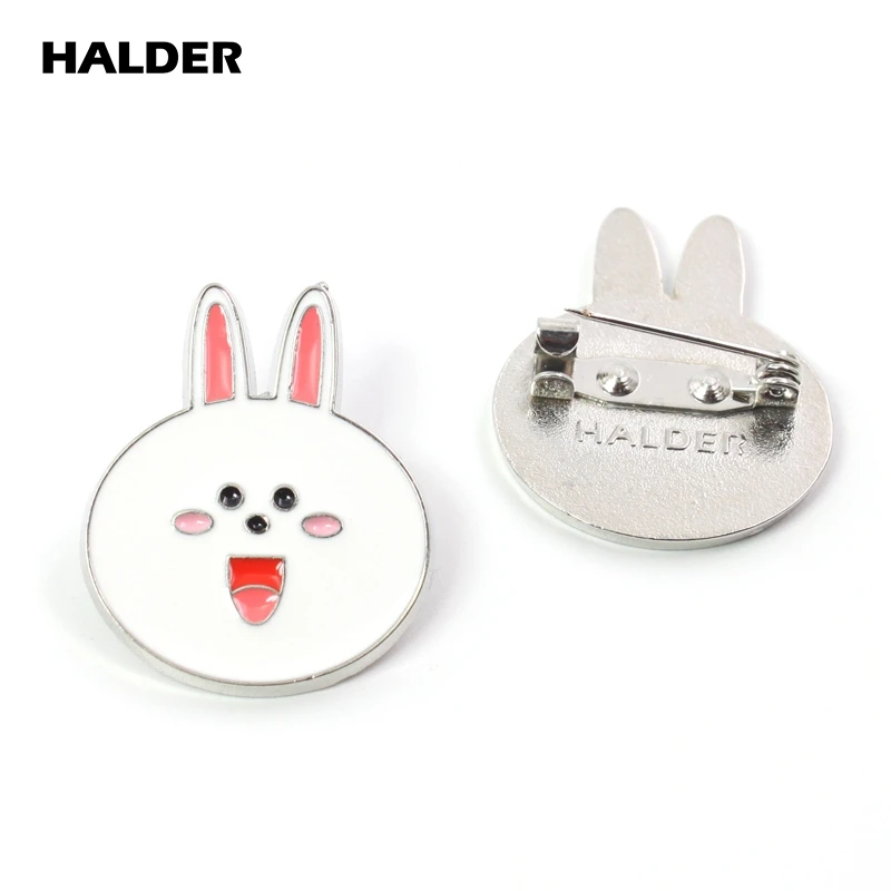 HALDER Line Town Friends коричневый медведь модные ювелирные изделия Кролик Кони Леонид Броши цыпленок Салли булавки Нагрудный значок аксессуар подарок